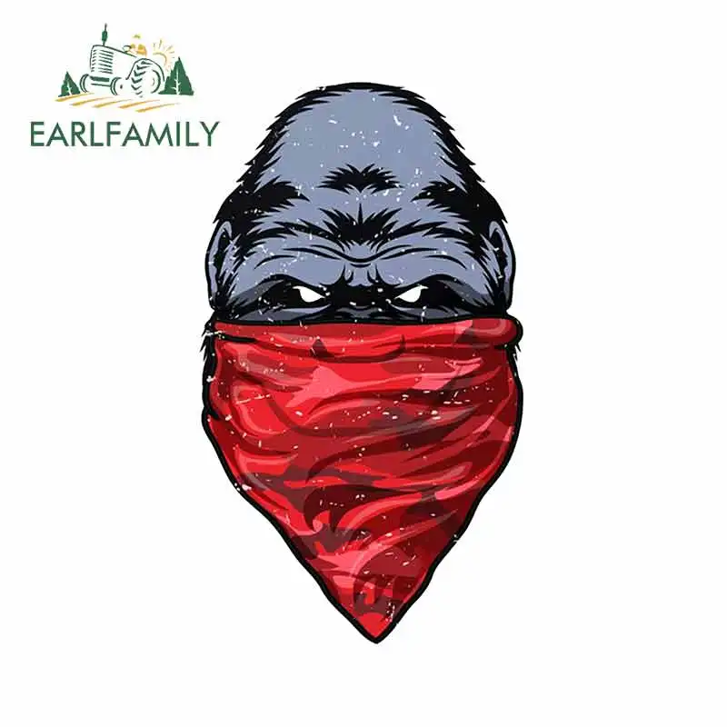 EARLFAMILY 13 см x 7 6 для гориллы гангстерской обезьяны надеть красную бандану
