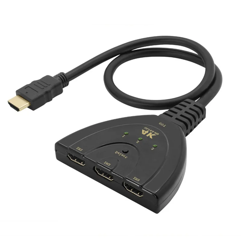Hdmi Splitter Full Hd 4K X 2K Video Switch Hdmi Switcher 3 In 1 Out Hdmi Splitter Adapter Per Hdtv Xbox Ps3 Ps4