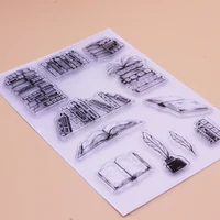 Alinacutle CLEAR STAMPS Book Library Knowledge DIY Scrapbooking Card Album Paper Craft Rubber Transparent Silicon Stamps 5