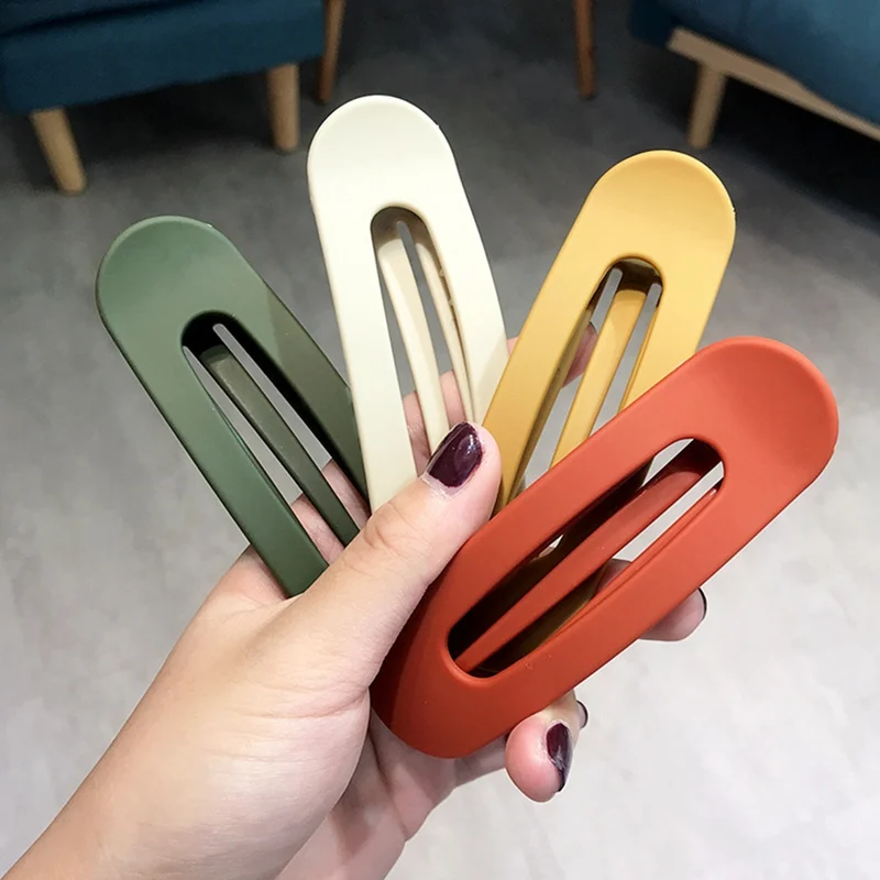 1pc Frosted Hair Clip Large Duckbill Clip Korean Side Clip Back Head