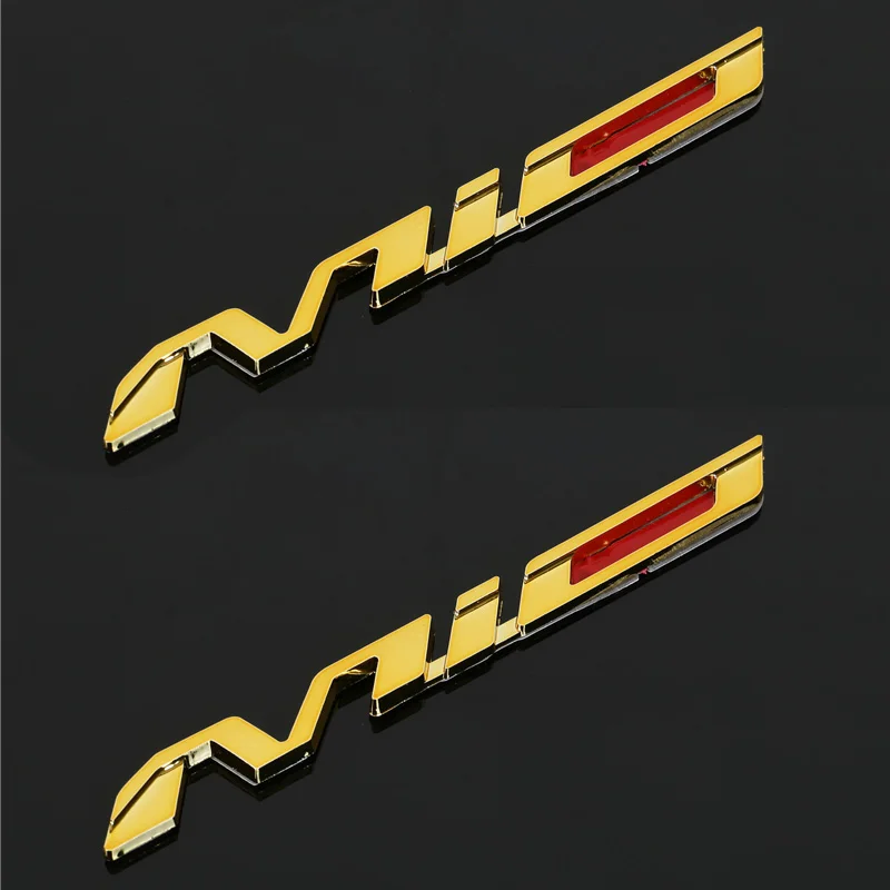 2 шт. MIO мотоциклетная эмблема на скутер знак, наклейка на автомобиль для YAMAHA MIO 151 125 Moto 1 комплект эмблема значок(левая и правая сторона - Цвет: Yellow