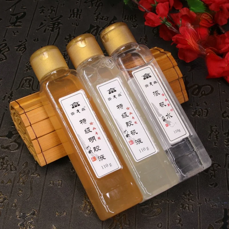 Qi Dasen110g Gelatin Liquid Calligraphy French Painting Pigment Freehand Brushwork Gelatin Water Alum Water