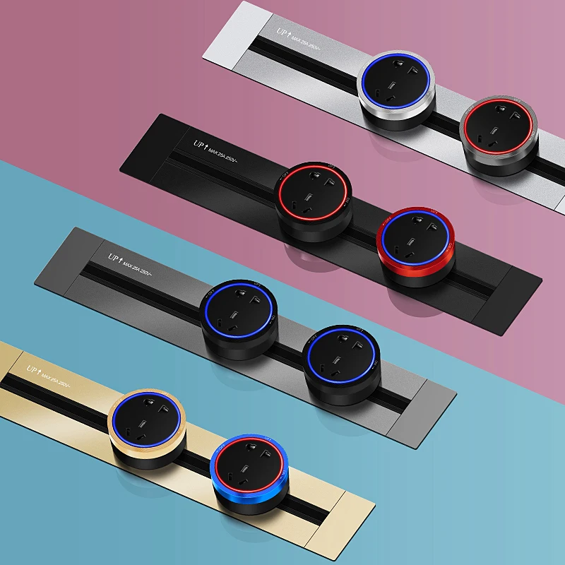 kxn adaptadores de tomada eletrica oculto para mesa 01