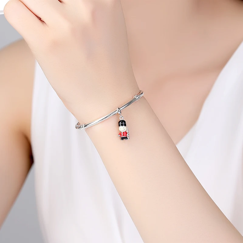 925 Sterling Silver Charms Beads Original Camera Suitcase Car Airplane Rose Gold Charm Fit Bracelets Necklaces DIY Jewelry Women 6