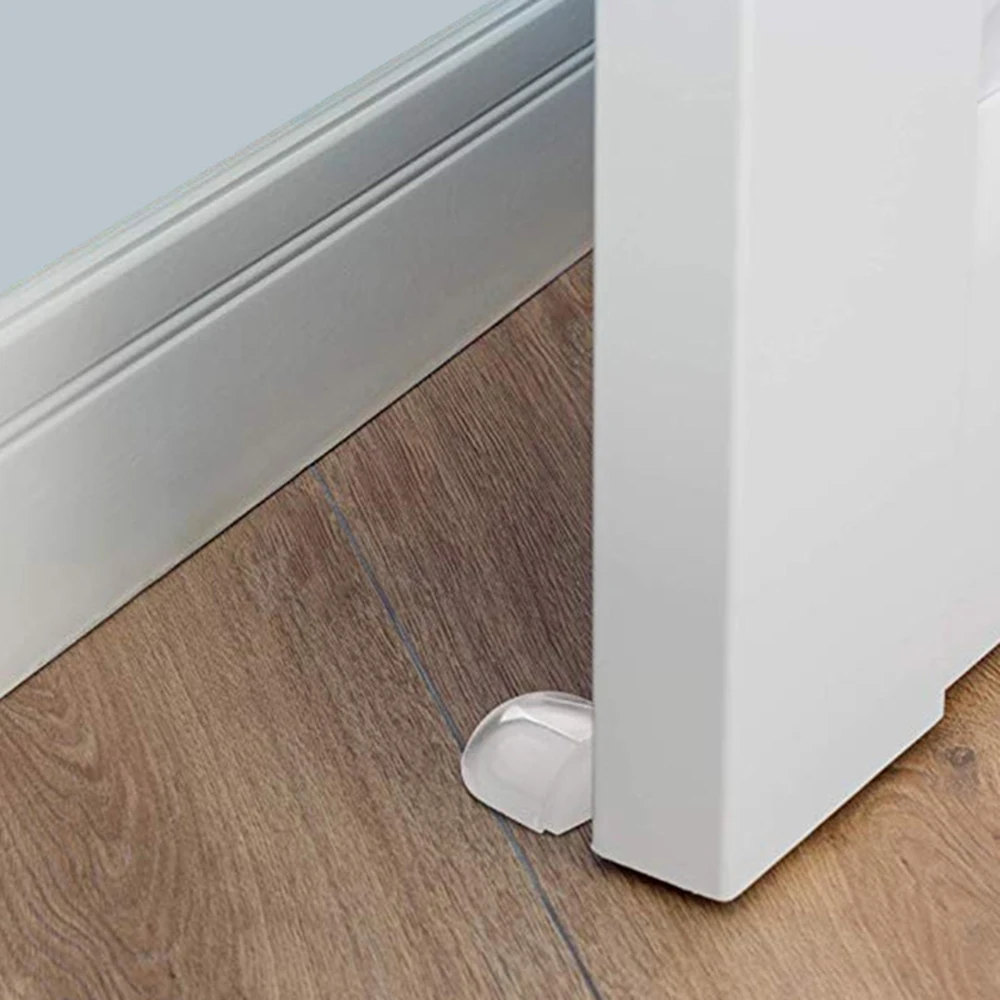 Acrylic Door Stopper No Need Punch Transparent Self Adhesive Door Holder Stop For Home Office Protect Walls Furniture 1pcs door stopper