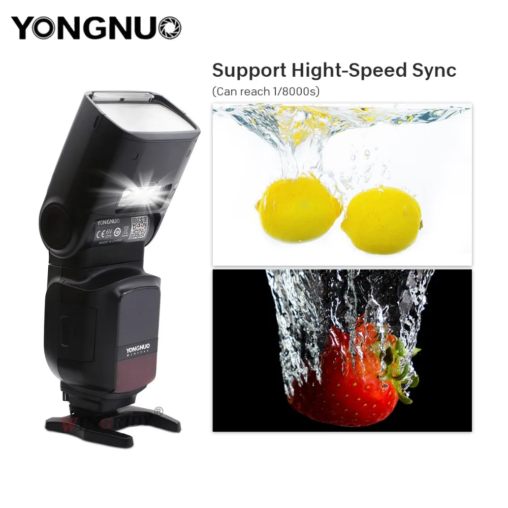 YONGNUO YN968N II Вспышка Speedlite для Canon Nikon DSLR Совместимость с YN622N YN560 Беспроводной ttl Speedlite 1/8000 светодиодный светильник