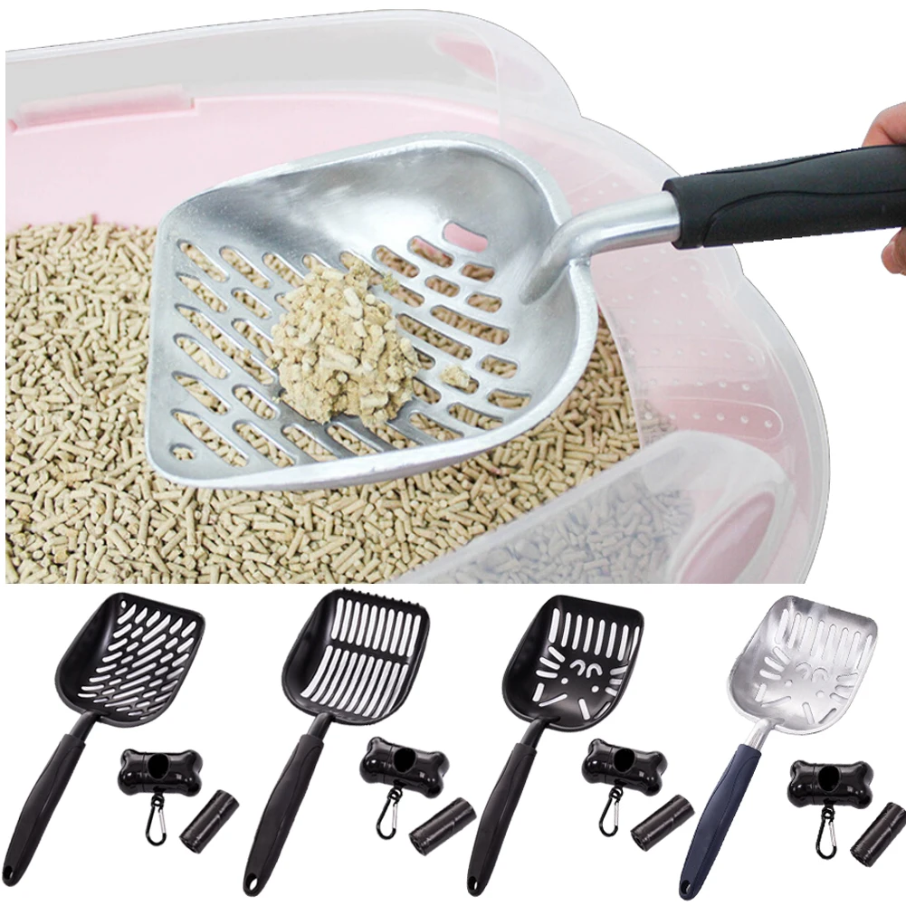 Pet Cat Metal Litter Scoop Shovel Kitty Sand Waste Cleaning Useful New Housebreaking