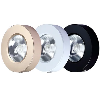 

Ultra-thin 3W 5W 7W 9W 12W 3Color Round Led Panel Light Surface Mounted Led ceiling Downlight AC220V 230V Warm white Cold white