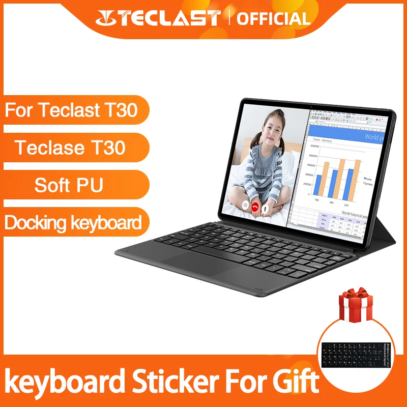 Оригинальная клавиатура для док станции чехол Teclast T30 10 1 дюймов планшет ПК с