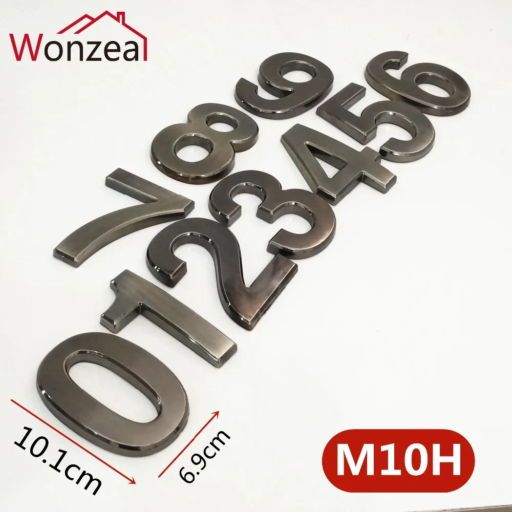 M10H深灰10cm塑料门牌=c混合4