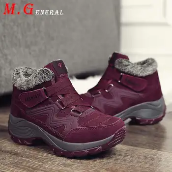 

Women's Sports Shoes Winter Slip-on Sport Shoes for Women Big Size Chunky Sneakers Woman Plush Warm Breathable Running Shoes B04