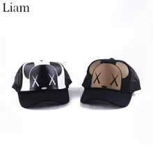 Бейсбольная кепка, Мужская сетчатая одежда в уличном стиле с принтом из мультфильмов, хип-хоп бейсболка, Женская кепка, Кепка для водителя грузовика, летняя кепка, Gorras Hombre, Bone