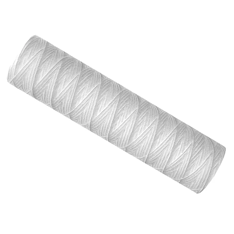 5 Micrometre 10 x 2.5 Inch String Wound Sediment Water Filter Cartridge Whole House Sediment Filtration, Universal Replacement f