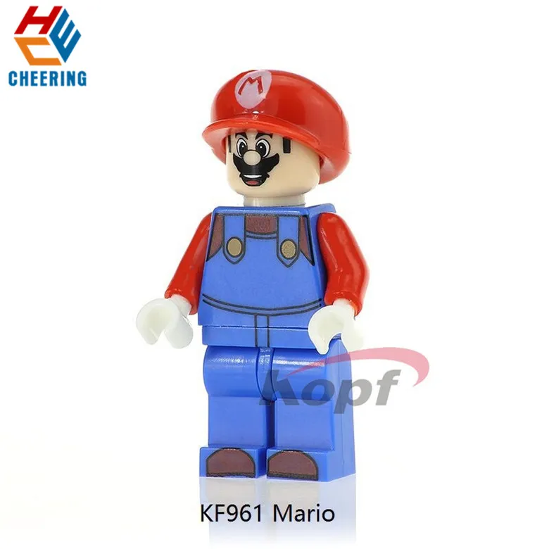 KF961 20Pcs No Box 20 шт. оптом строительные блоки катаро минами Супер Марио Bros Луиджи герои мультфильмов кирпичи куклы игрушки для детей KF961 KF962 - Цвет: KF961 20Pcs No Box