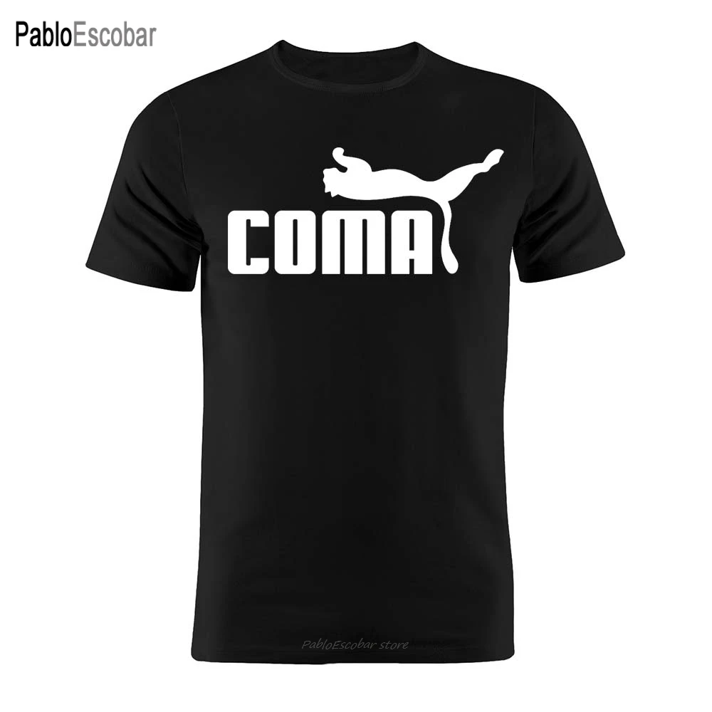 Cotton Unisex T Shirt Coma Funny Parody Geek Gift Tee