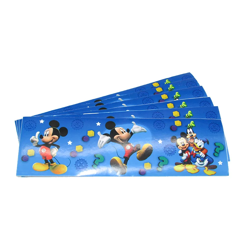 mickey x12pcs 12 шт./лот мультфильм Микки бутылка с Минни Маус стикер Мстители День Рождения украшения дети ребенок душ десерт декор стола - Цвет: mickey x12pcs