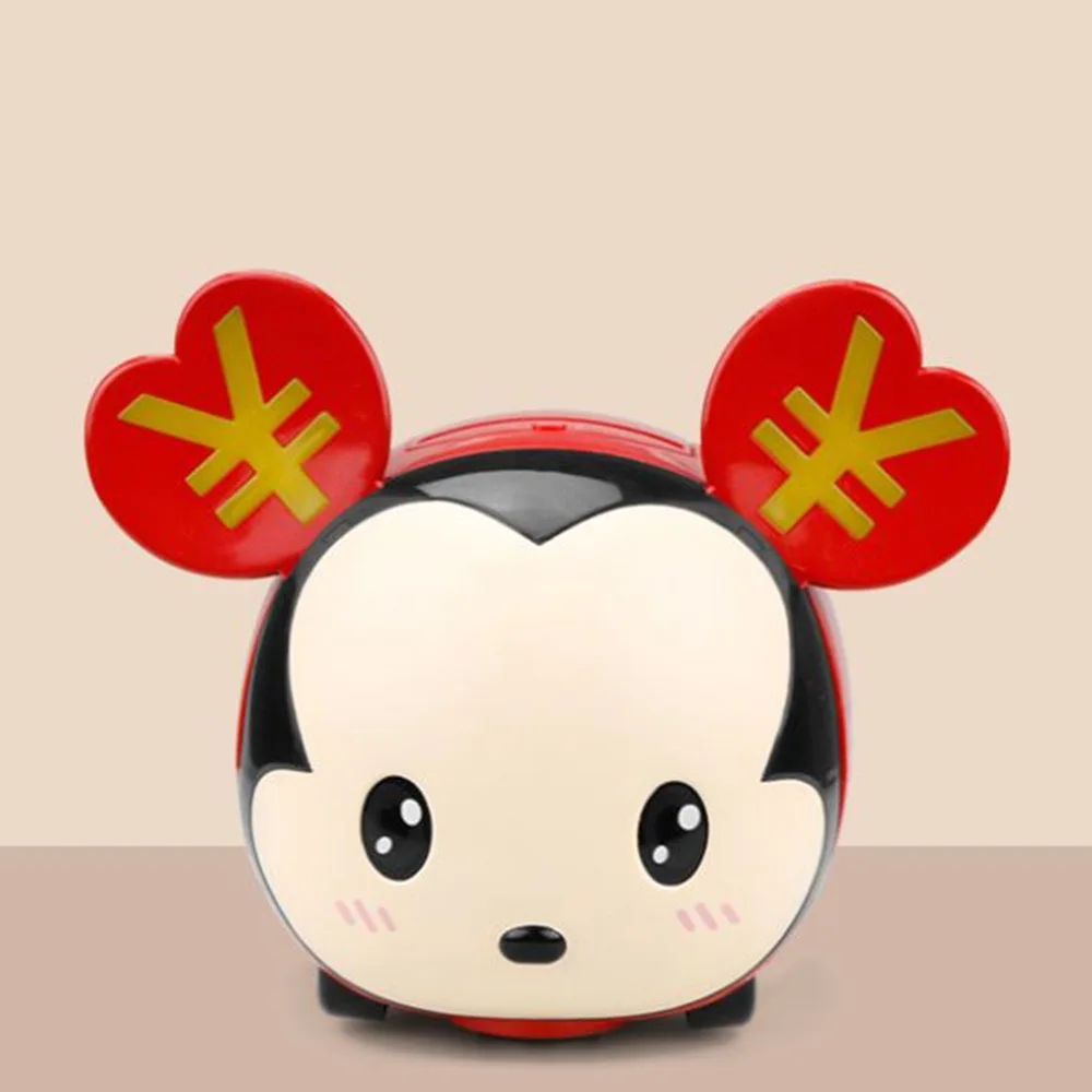Электрическая традиционная китайская мышь Автоматическая монета копилка милая крыса год игрушка-талисман красные карманы сберегательные копилки детский подарок