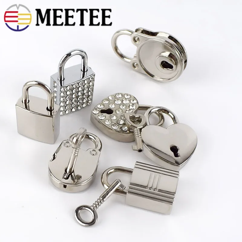 Meetee металлический замок квадратная застежка поворотный твист замки DIY Сумочка