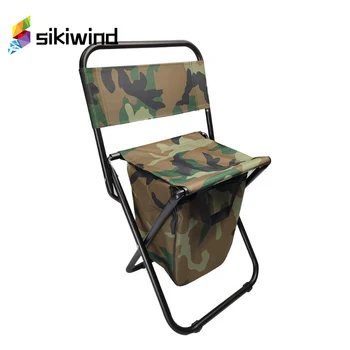 

Portable Backpack Stool Folding Backrest Chair Environmental Protection and Durability with Bag Camo for Outdoor Fishing