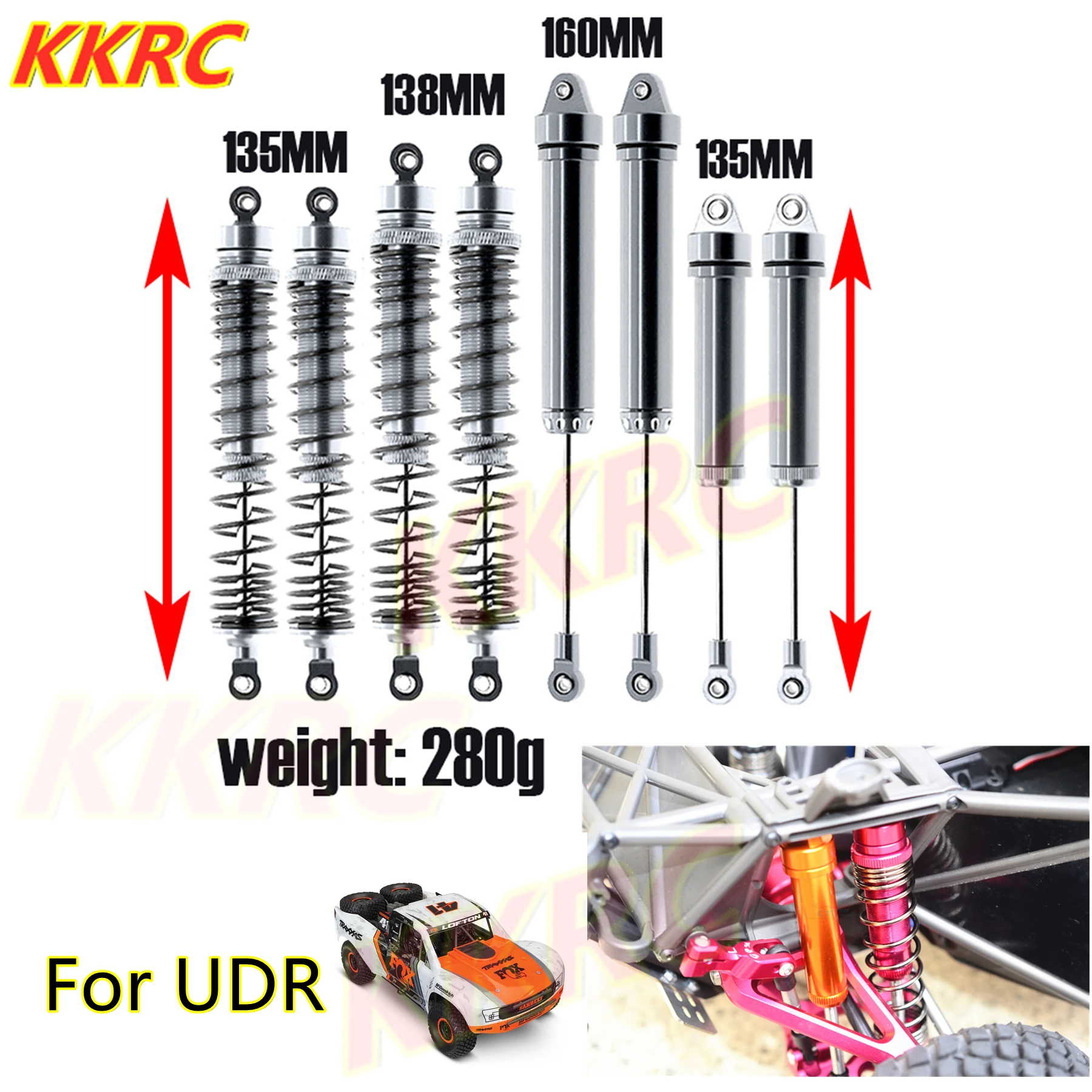 

8 шт. Traxxas 1/7 UDR металлическая фотопоглотитель 8460 8450 для 1/7 радиоуправляемых автомобилей Traxxas неограниченная пустыня гонщик