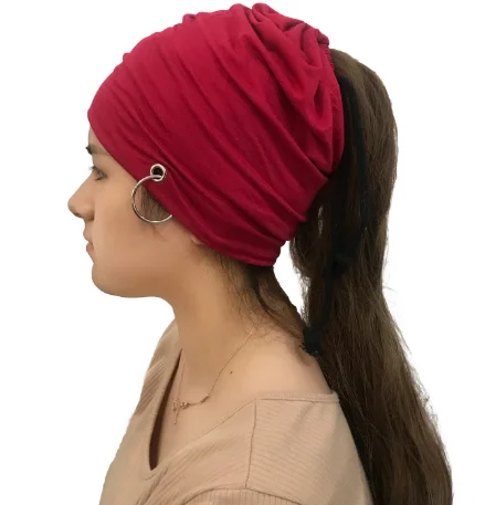 Лидер продаж, зимние теплые шапки для женщин, повседневный стиль, вязаный берет, шапки, мужские шапки, одноцветные, хип-хоп, Skullies, унисекс, женские шапочки - Цвет: Red