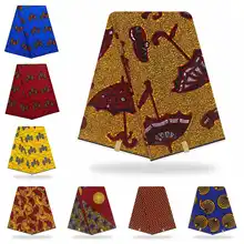 6 ярдов/лот Африканский Tissus настоящий голландский воск хлопок настоящий воск Tissus гарантированный настоящий голландский воск печать ткань мягкая