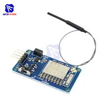 Diymore transmissor wireless, esp8266 ESP-07 com wifi, módulo de transmissor wireless 8n1 ttl uart port controlador 2.4ghz ipex antena para arduino