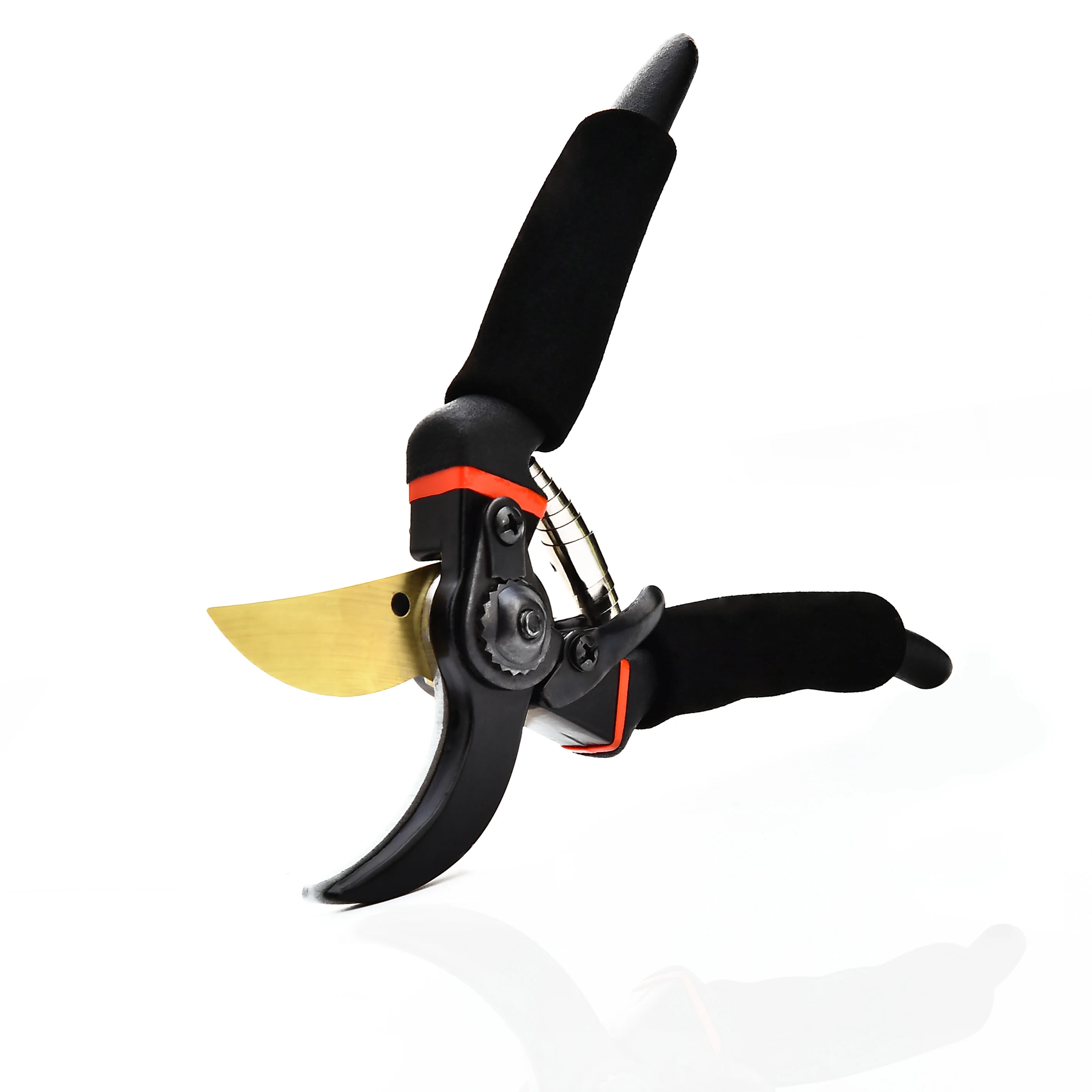 Садовые ножницы, инструмент для прививки, режущие инструменты из нержавеющей стали, инструмент с ручкой - Цвет: Черный