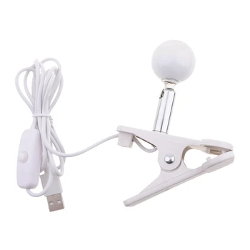 

USB 180° Adjustable Study Table Lamp Reading Clip-on Bed Desk Table Lamp