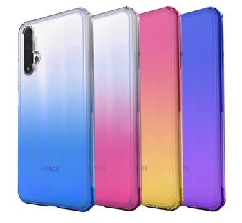 

100pcs/lot Gradient Soft TPU Case for Huawei P40 Lite Nova 5T Nova 6 Honor 20