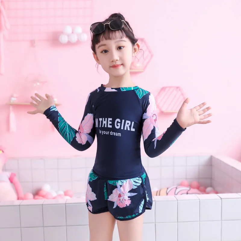 see chart Rash Guard/детская одежда для купания для детей г.; детское бикини для девочек; юбка для девочек; Купальник для девочек; милый костюм принцессы для крупных мальчиков - Цвет: see chart