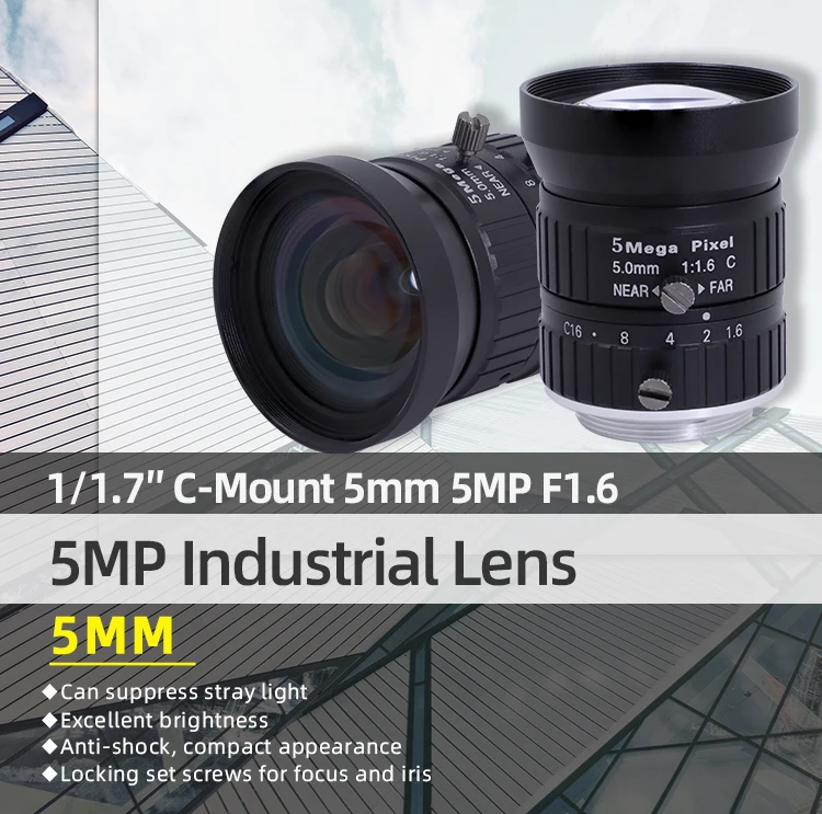 lente fa de 5mm da visão da