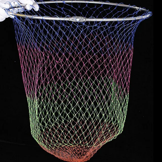 Nylon Fishing Nets fishing tackle Collapsible Rhombus Mesh Hole 3Sizes Depth Folding Dip Net all for fishing products Nylon Fishing Nets fishing tackle Collapsible Rhombus Mesh Hole 3Sizes Depth Folding Dip Net all for fishing products