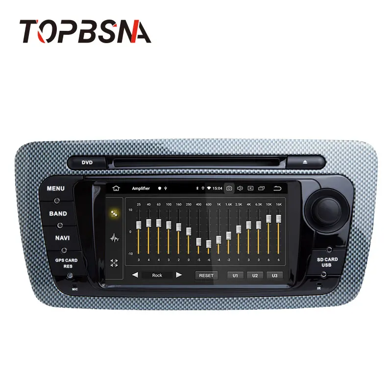 Автомагнитола TOPBSNA 2 Din Android 10 мультимедийный плеер для Seat Ibiza 6j 2009 2010 2012 2013 GPS