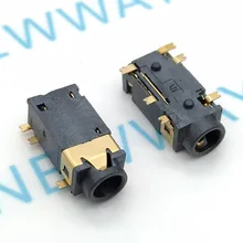 50 шт., 311, 4,5, PJ-342, 3,5 мм, 3+ 3 шпильки, позолоченный стерео разъем для наушников, адаптер, разъем питания, аудио, видео разъем, разъем