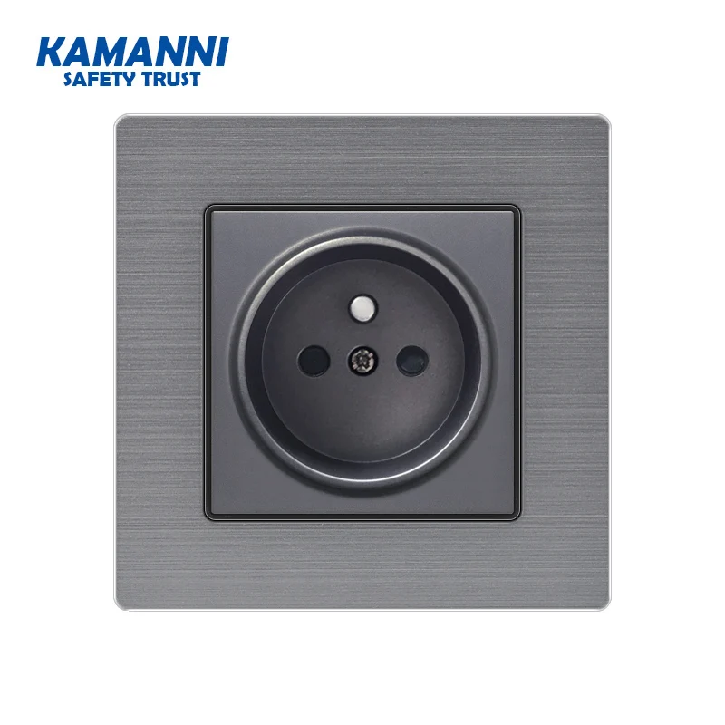 KAMANNI FR Plug Socket Dual USB Port socket Wall Charger Adapter Charging 2A Wall Charger Adapter Power Outlet white pop sockets