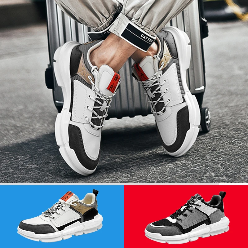 Мужские кроссовки CNEC Clocky модные повседневные спортивные на платформе для бега