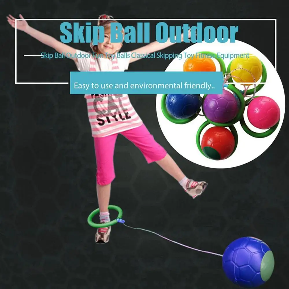New 6 Colors Skip Ball Outdoor Fun Toy Balls Classical Skipping Fitness Equipment Encourage Children to Exercise | Игрушки и хобби