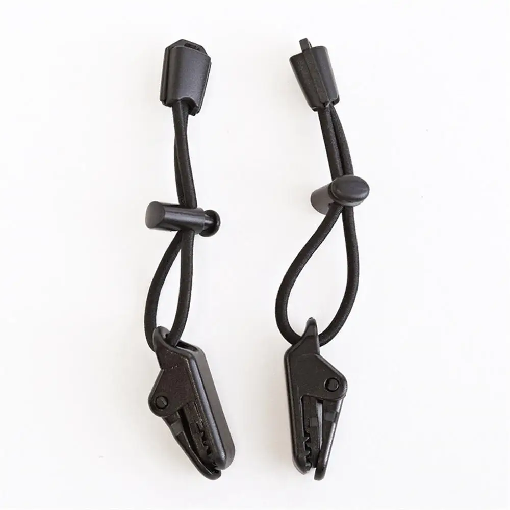 2pairs Race Bib Number Fixing Clips Buckles Loop Holder Elastic Rope for Marathon Triathlon Running Waist Belt Bag Sports Access