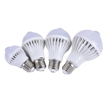

LED Bulb 3W 5W 7W 9W PIR Motion Sensor Lamp Auto Smart Infrared Body Sound Light New