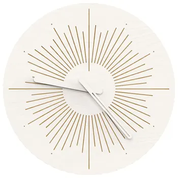 

Wooden Wall Clock 12" Silent Non-Ticking Quartz Decorative Clocks Modern Style Good for Living Room Home/Office/Battery Operate