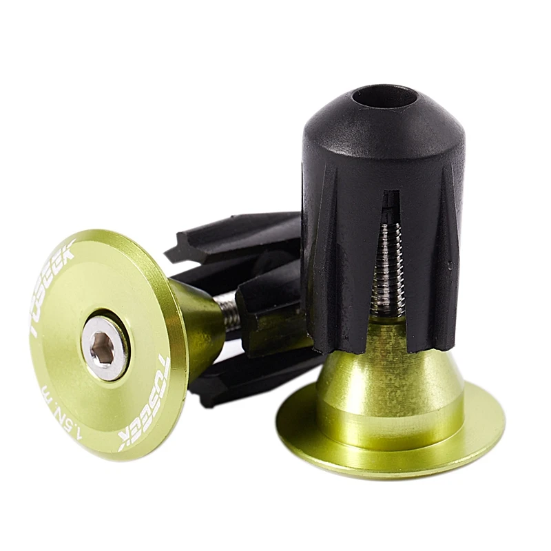 

TOSEEK road mountain bike handlebar cap bicycle handle bar cap end Plugs inflated lock to plug one pairs