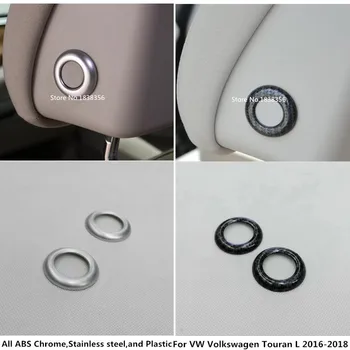 

For VW Volkswagen Touran L 2016 2017 2018 2019 Car cover seat adjustment knob button switch trim head pillow part ring 2pcs