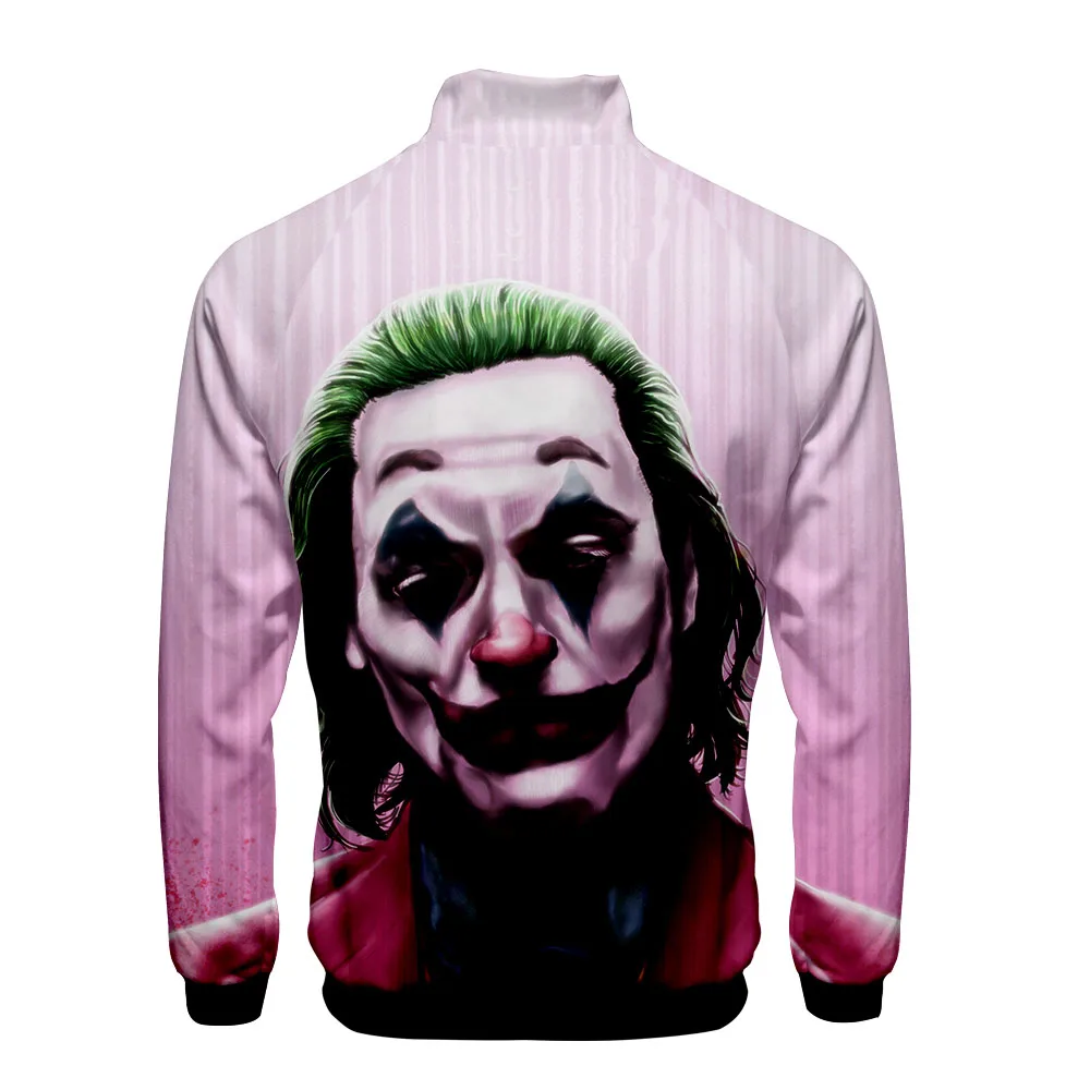 HAHA Joker 3D стоячий воротник куртка Япония крутая Harajuku модная куртка на молнии для женщин/мужчин классный японский колледж стильная толстовка