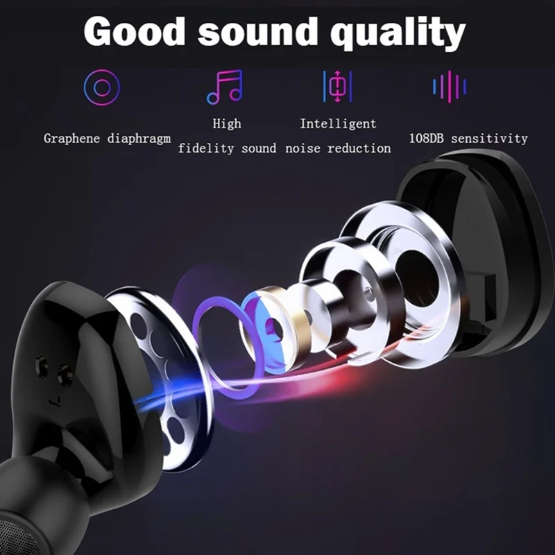 X6 Mini Wireless Bluetooth Earphone Touch Control IPX6 Waterproof HIFI Sound Earbuds Bluetooth 5.0 Quick Connect Smart Earbuds