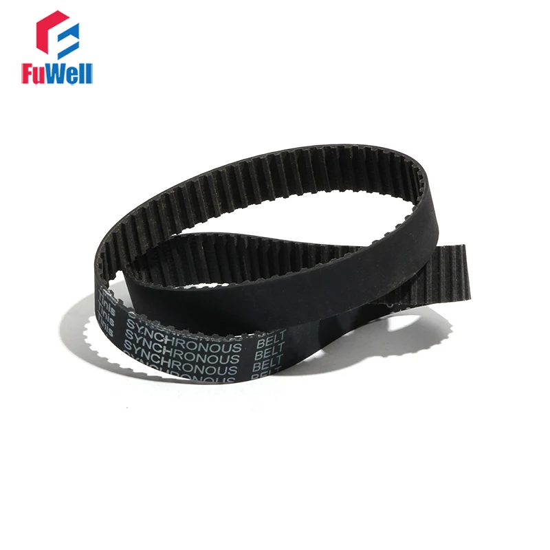 

T5 Timing Belt T5-545/560/585/600/630 Black Rubber Transmission Belt 10/15/20/25/30/35/40/45/50mm Belt Width Toothed Pulley Belt