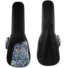 Красивая качественная сумка Гавайские гитары укулеле мягкий чехол рюкзак 23 24 концертный uke 26 дюймов tenor uku мягкий чехол двойной ремешок