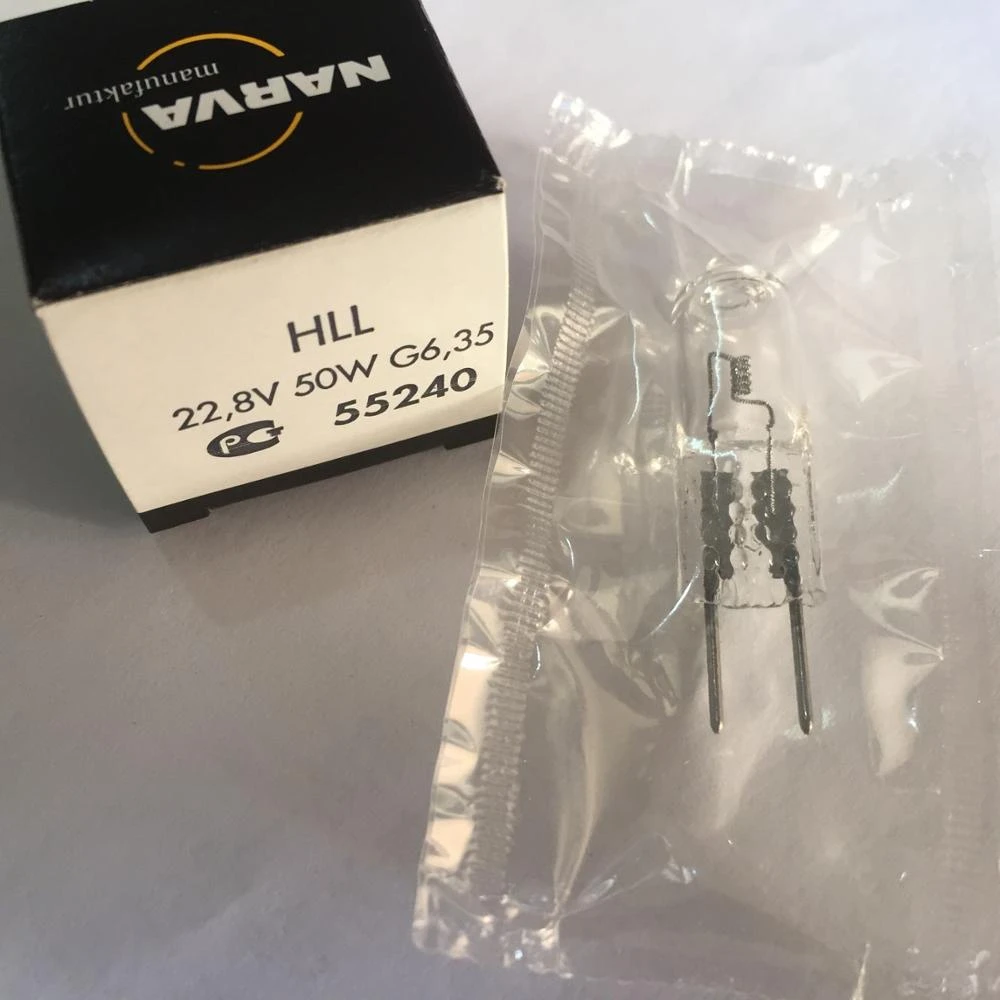 Produktbild von SCHARNBERGER Medizinlampe G6,35 22,8V 50W Axial – Original-Ersatzlampe 11246 Für OP-Leuchten & Untersuchungslampen