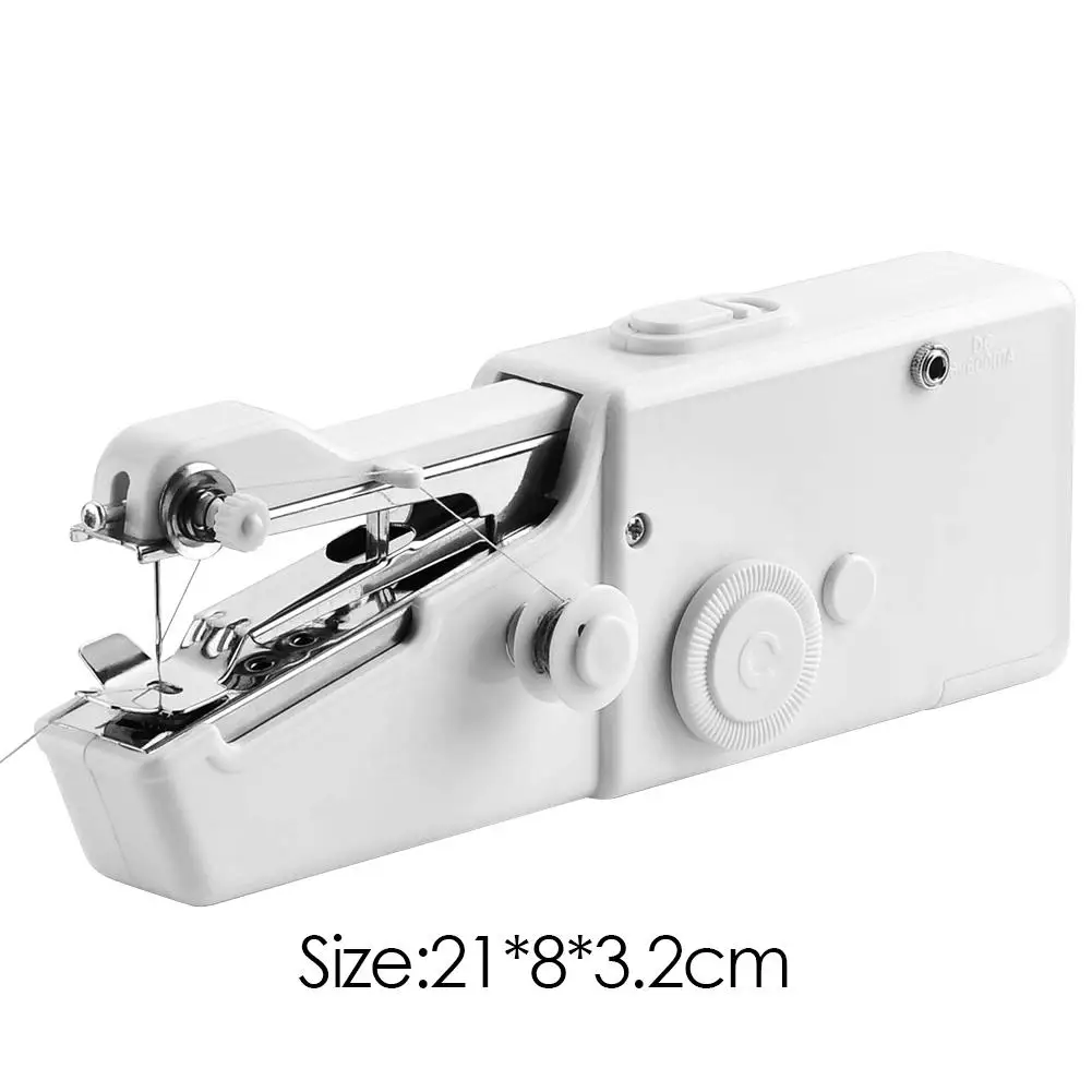 Handheld Mini Sewing Machine Portable Household Cordless Electric Stitch Tool for Quick Repairs DIY Home Travel Stitching
