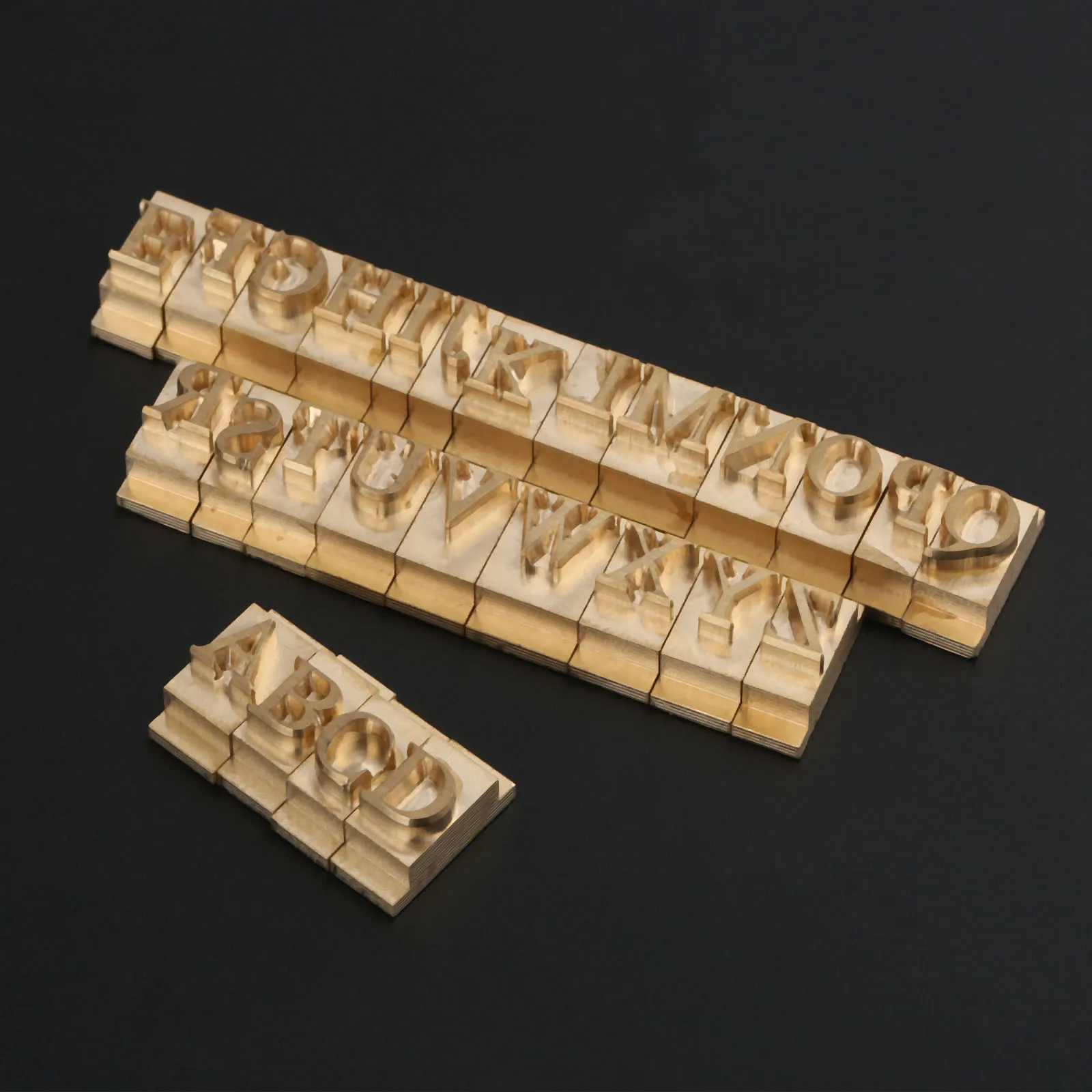 26pcs/set Capital Letters Gold Brass Times New Roman Stamp Molds A-Z Craving Tool Iron Press Stamping Leather Wood Cake Craft